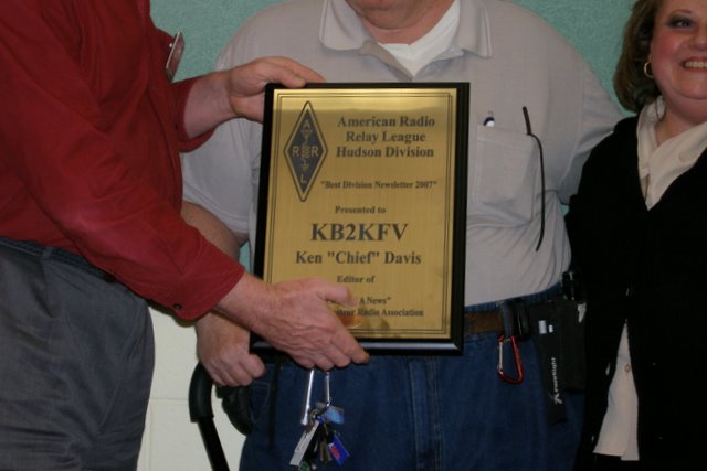 Hudson Divison Newsletter of The Year Plaque